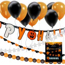 HAPPY HALLOWEEN DECORATION SET 14 PIECES