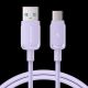 3. Joyroom Multi-Color Series A14 USB-A / USB-C 3A Cable 1.2m - Purple