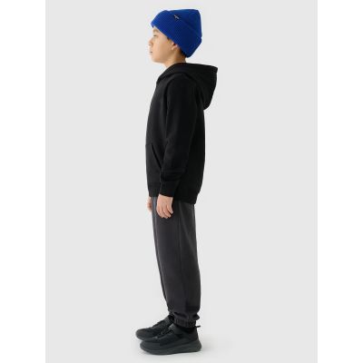 4. Boy's sweatshirt with hood, open, 4F Junior 4FJWMM00TSWSM1292-20S