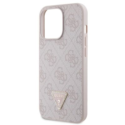 7. Guess GUHCP13LP4TDSCPP case for iPhone 13 Pro / 13 - pink Crossbody 4G Metal Logo
