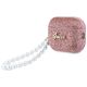 3. Guess Glitter Pearl Strap Case for AirPods Pro 3 - Pink