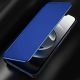 7. Clear View Case for iPhone 16e / 17e Flip Cover - Blue