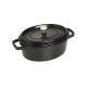 2. Staub Oval Cast Iron Cocotte – 3.2 l, Black