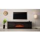 3. GRANERO TV cabinet + fireplace 200x56.7x35 black/black combination