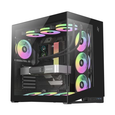4. GameMax NEX C56 BK Midi Tower Computer Security & Mounts Black