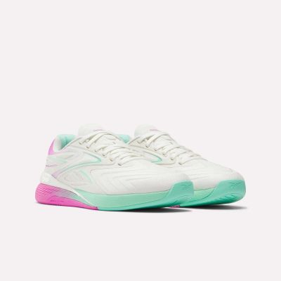 5. Reebok NANO X5 EDGE CHALK/VIRTUAL PINK/ATOMIC AQUA sneakers (100249420)