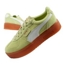 Puma women's shoes sports sneakers Palermo platform fashionable green