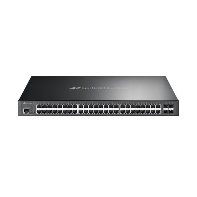TP-Link Omada SG3452XP Network Switch Managed L2+ Gigabit Ethernet (10/100/1000) PoE Support 1U Black