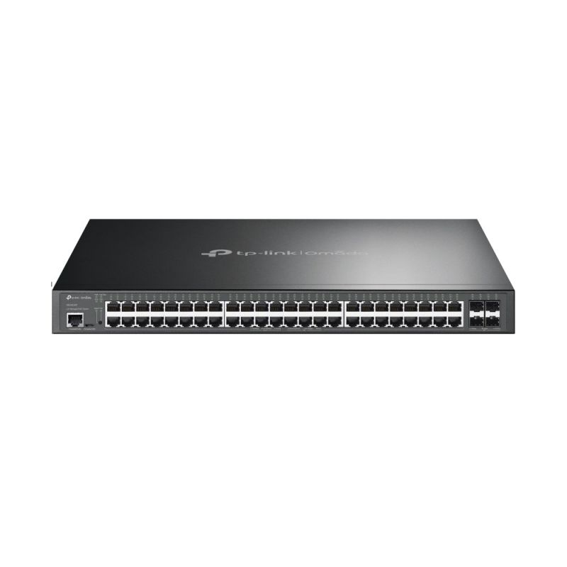 TP-Link Omada SG3452XP Network Switch Managed L2+ Gigabit Ethernet (10/100/1000) PoE Support 1U Black