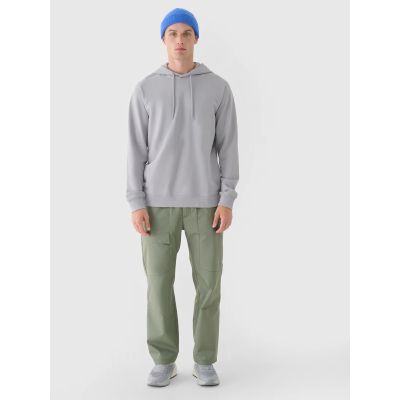 4. Men's sweatshirt with hood, open, 4F 4FRAW24TSWSM1821-27S