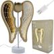 DECORATIVE ANGEL WINGS WOODEN 106 LED INFINITY 37CM USB LUCA