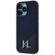 2. Karl Lagerfeld Silicone Shadow Metal Initial MagSafe Case for iPhone 15 Pro Max Black