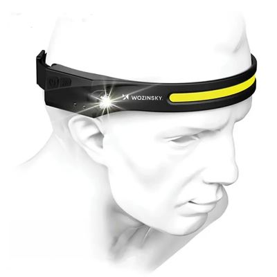 4. Wozinsky WLC-1200 350lm CREE LED Headlamp IPX4 with Motion Sensor - Black