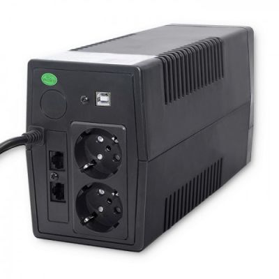 2. Qoltec Monolith UPS Double Conversion (Online) 1 kVA 600 W 2 x Mains Socket
