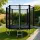 8. VIRTUFIT TRAMPOLINE WITH SAFETY NET – BLACK – 183 CM