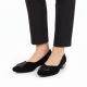 5. Women's ballerinas with decorative heels, black Potocki SZ12770