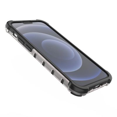 11. Honeycomb Case armor cover with TPU Bumper for iPhone 13 mini red