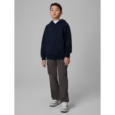 15. Boy's sweatshirt with hood, open, 4F 4FJWMM00TSWSM1860-31S