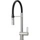 Kitchen tap with flexible spout - 2 types of stream