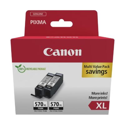 Canon 0318C010 ink cartridge 2 pcs Original High (XL) yield Black