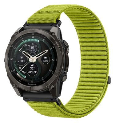 Tech-Protect NylonLoop Band for Garmin Fenix 5X / 5X Plus / 6X / 6X Pro / 7X / 8 / 8 Pro / 9 / 9 Pro (51 mm) – Lime Green