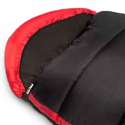 8. NILS CAMP NC2012 sleeping bag black and red