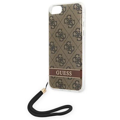 6. Guess GUOHCI8H4STW iPhone SE 2022 / SE 2020 / 7/ 8 brown/brown hardcase 4G Print Strap