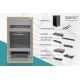 44. 10" network kit: 12U wall-mounted cabinet, shelf, power strip, 8-port switch, Cat.6 panel, black