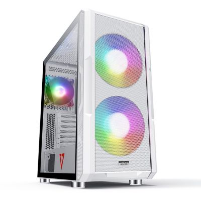 8. MODECOM VOLCANO AMIRANI ARGB WHITE COMPUTER CASE