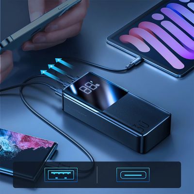 8. Joyroom power bank 30000mAh 22.5W PD QC3.0 AFC black (JR-QP193)