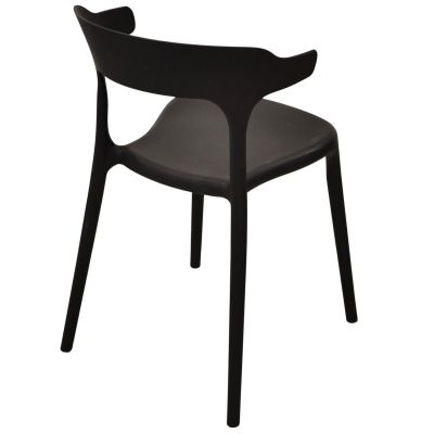 3. BLACK PLASTIC GARDEN CHAIR