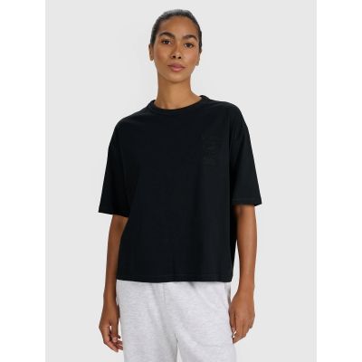 Women's oversize printed T-shirt 4F 4FRSS25TTSHF2979-20S