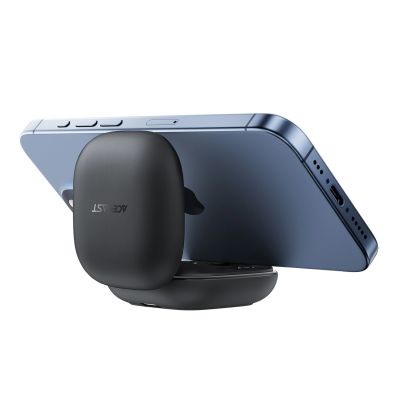 4. Acefast W4 TWS wireless in-ear headphones with phone stand function - black
