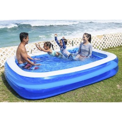 15. RECTANGULAR FAMILY INFLATABLE POOL 262x175x50CM 51258