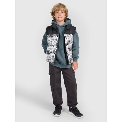 9. Boy's down vest with synthetic filling 4F 4FJRAW25TVJAM321-10A