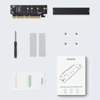 7. Ugreen CM465 PCIe 4.0 x4 to M.2 NVMe M-Key Expansion Card - Black