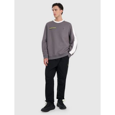 7. Men's sweatshirt without zipper, without hood, 4F 4FRAW25TSWSM2457-23S