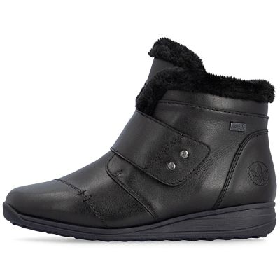 9. Rieker 47268-00 Waterproof Insulated Leather Women's Boots, Black
