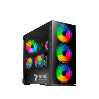 3. SAVIO PC CASE PRIME X1 ARGB GLASS SAVGC-PRIMEX1