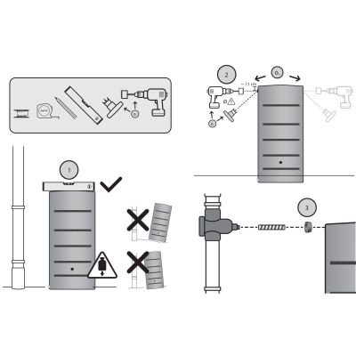 4. RAINWATER TANK TOWER 260L GRANITE GRIT