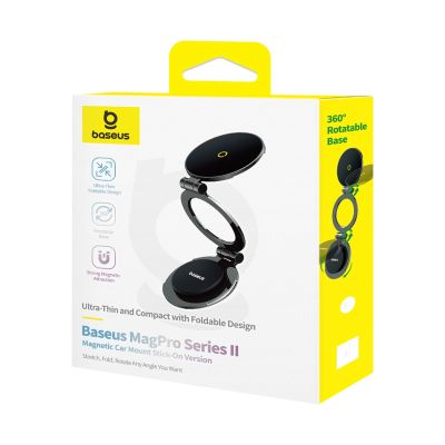 6. Baseus BS-CW06 MagPro II Phone Holder with MagSafe for Dashboard - Black