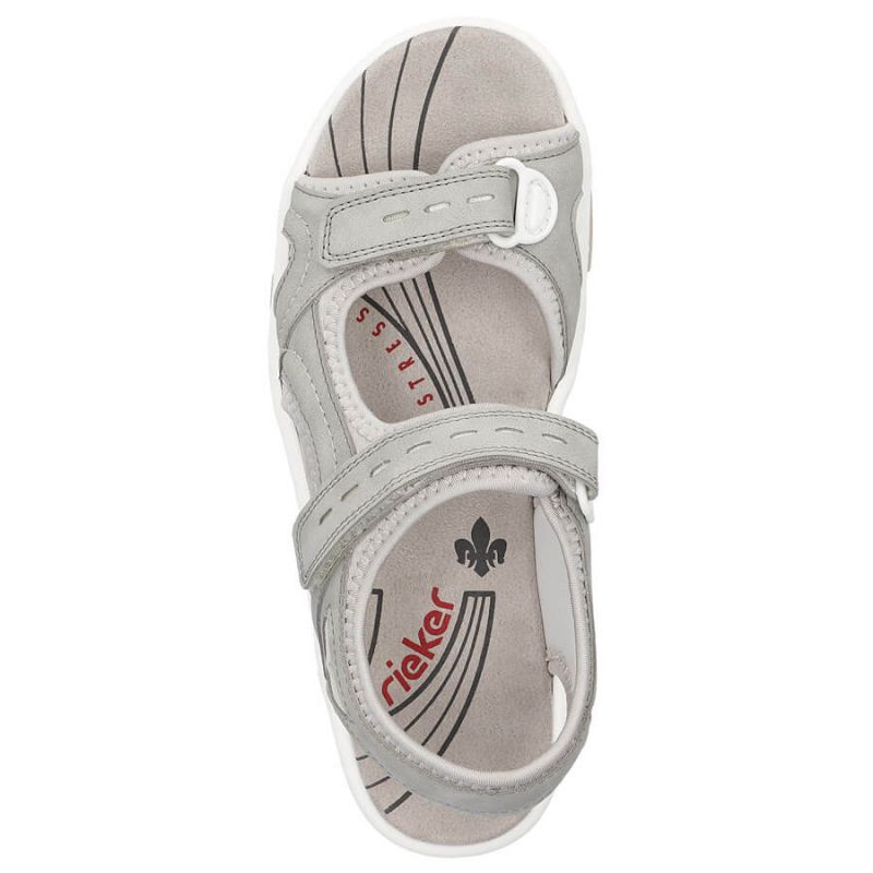 12. Comfortable Rieker W RKR674 sandals gray