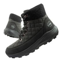Lee Cooper women's winter hiking sports shoes, insulated, black, eco-leather