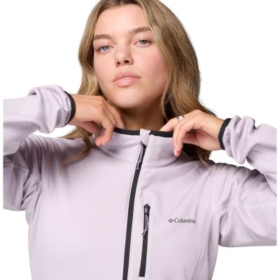 4. Columbia Essential Hike Grid Full Zip Fleece 2136233551 Purple L