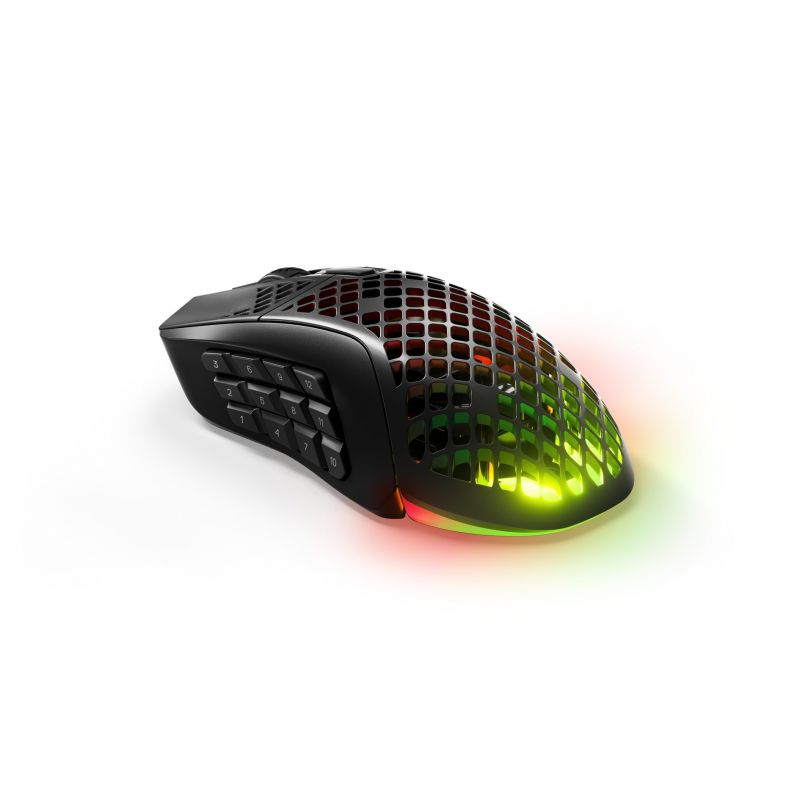 2. Steelseries Aerox 9 Gaming Mouse Ambidextrous RF Wireless + Bluetooth Optical 18000 DPI