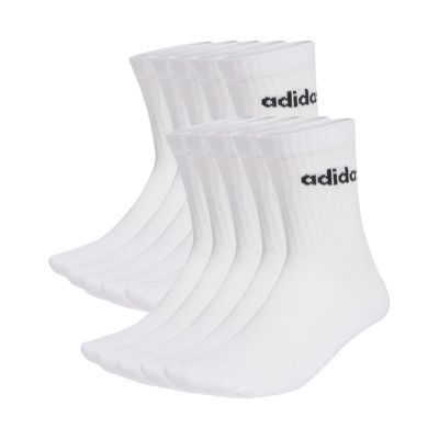Adidas Cushioned Linear Crew Socks 10 Pairs White KF9091