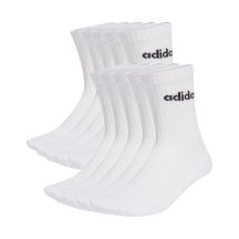 Adidas Cushioned Linear Crew Socks 10 Pairs White KF9091