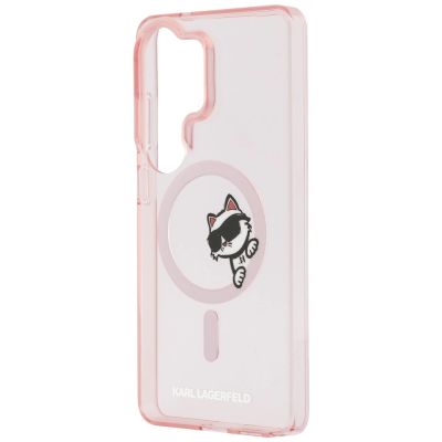 6. Karl Lagerfeld IML Peekaboo Choupette MagSafe Case for Samsung Galaxy S26 Ultra - Pink