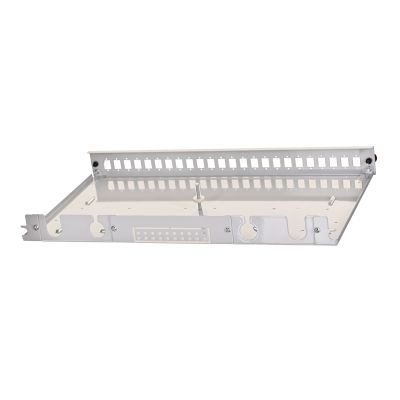 11. Alantec Fiber optic distribution box 24xSC simplex / 24xLC duplex 19" 1U with front panel and mounting accessories (glands, bands), extendable (FOP-1U-24SCS-S)