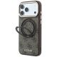 2. Guess Ring Stand 360 4G Classic Logo MagSafe Case for iPhone 18 Pro / 17 Pro - Brown